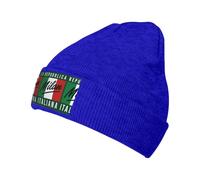 FHIZOAL Milan, Italia, gorro de punto clásico con puños, elástico, cálido, suave, para deportes al aire libre, regalos para hombres y mujeres, azul, Talla única