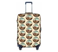 FHIZOAL Rome Italy Landmark - Funda elástica antiarañazos, protector de equipaje de viaje, a prueba de polvo, para equipaje de 18 a 32 pulgadas, White, S, Clásico