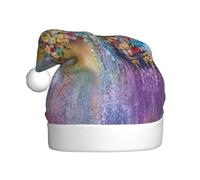 FHIZOAL Sombrero decorativo de Navidad para adultos, diseño de arbustos florales, suave, ligero, para fiestas de Año Nuevo, vacaciones