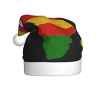 FHIZOAL Sombrero decorativo de Navidad para adultos, diseño de mapa de África, suave, ligero, para fiesta de Año Nuevo, vacaciones