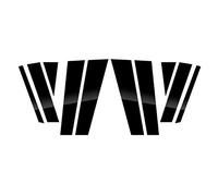 fhjwqronte 10 postes de pilar pulidos, for Geely, Atlas 2016-2020, pegatina columna BC for cubierta embellecedora ventana Cubierta para el borde de la ventana del coche