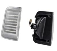 fhjwqronte 2X Lámparas de señal de giro de espejo lateral ámbar dinámicas LED, para Ram, para Promaster 2006-2019 Señal de giro delantera del coche (1)