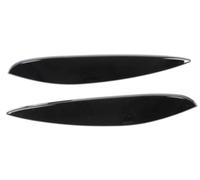 fhjwqronte Ceja de faro, para Mercedes-Benz, para Smart 453, para Fortwo, para Forfour 2015-2020 Emblema Faros delanteros Abs izquierdo derecho Ajuste de cejas para lámpara de (Glossy Black)