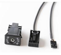 fhjwqronte Conector de audio automotriz Coche, para Aux, para Cable Adaptador de Interfaz de para Audio con Conector de 6 Pines, para Opel Cd30 Cd40 Cd70 Dvd90