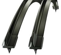 fhjwqronte Hoja deflectora de lluvia para automóviles 2 Piezas, para Alfa Romeo Stelvio 2016-2023 Limpiaparabrisas Delantero 2017 2018 2019 2020 2021 2022 Accesorios(Schwarz)