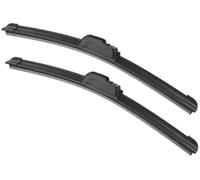 fhjwqronte Hoja deflectora de lluvia para automóviles Limpiaparabrisas delanteros de coche, para Premacy 2001-2006, parabrisas, ventana 24 16(BLACK Left Steering)