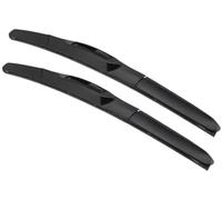 fhjwqronte Hoja deflectora de lluvia para automóviles Limpiaparabrisas delanteros y traseros, para Commodore 1997-2000, ventana de goma para parabrisas 22 20(BLACK Type B 2220 LEFT)