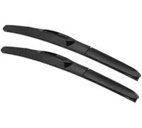 fhjwqronte Hoja deflectora de lluvia para automóviles Limpiaparabrisas delanteros y traseros, para Outlander 2003-2018, goma para coche, modelo de limpiaparabrisas, año desde(BLACK S 2219)