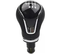 fhjwqronte Reemplazo de la perilla de cambio autom Pomo de palanca cambios 5 y 6 velocidades, para Seat, Ibiza Iv 2009-2017 plástico ABS con volante(BLACK 6speed)