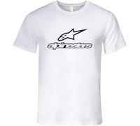 FHKQMLFQ alpinestar Logo Style T Shirt White(Large)