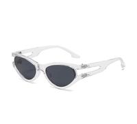 FHKQMLFQ-Cat Eye Women's Sunglasses Fashion Candy Colour Gradient Shades UV400 Men Trendy Retro Rivets Sunglasses