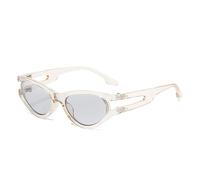 FHKQMLFQ-Cat Eye Women's Sunglasses Fashion Candy Colour Gradient Shades UV400 Men Trendy Retro Rivets Sunglasses