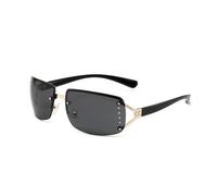 FHKQMLFQ-One Piece Sunglasses Around Sunglasses Shades Glasses UV400 Female Glasses