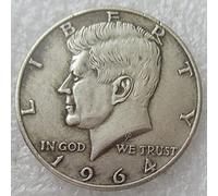 FHKQMLFQ Réplica de la Moneda Estadounidense Kennedy de Medio dólar de 1964