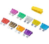 FHMKJORHP 120pcs fusibles de Auto Mini automotriz 2a/3a/5a/7.5a/10a/15a/20a/25a/30a/35a AMP con Kit Fusible Cuchilla Surtido Caja Almacenamiento