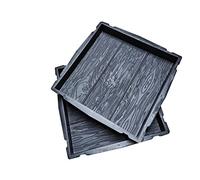 FHONYX 2 PCS Moldes 40x40x5cm, Losas De Pavimento, tarima, De Madera De Imitación, césped de jardín, decoración jardín, ruta, DIY, aceras, adoquines, Reutilizable, polivalente