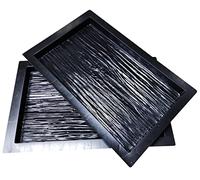 FHONYX 2 PCS Moldes 50x30x4cm, Losas De Pavimento, tarima, De Madera De Imitación, césped de jardín, decoración jardín, ruta, DIY, aceras, adoquines, Reutilizable, polivalente