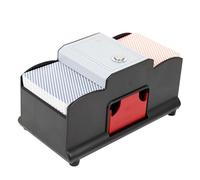 FHRKA Barajador automático de Cartas, barajador eléctrico de Cartas de Casino para Dos mazos, barajador de Cartas Que Funciona con energía o Pilas.