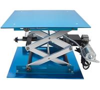 FHRKA Elevador de Laboratorio eléctrico Capacidad de 30 kg Altura Ajustable 95 Plataforma elevadora de Aluminio de 375 mm con Controlador (250x250 mm)
