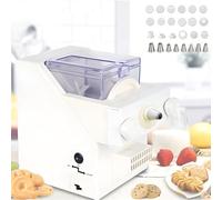 FHRKA Máquina automática para Hacer Galletas, Prensa para Galletas, 180 W, Velocidad de 50-60 RPM, 8 boquillas reemplazables