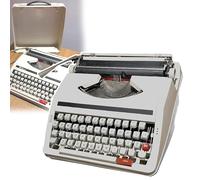FHRKA Máquina de Escribir Manual Retro, máquina de Escribir Manual Tradicional, Botones Flexibles, Escritura Clara, con Estuche, fácil de Usar. (A)