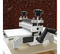 FHRKA Máquina de Grabado y Estampado de 31 * 17 cm, Prensa Plana Manual, Altura del Rodillo Ajustable para exhibición Decorativa, Placas de Libros