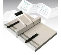 FHRKA Máquina de hendido Manual, Herramienta para Doblar Papel de 350 mm/450 mm con Regla de posicionamiento y Base, plegadora de Papel de Escritorio de Metal Resistente. (450mm)