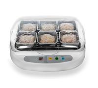 FHRKA Máquina Eléctrica de Fermentación de Natto, Fabricador Automático de Natto de 3,5L, Vasos de Acero Inoxidable, Fermentador de Natto para Casa, Bar o Tienda de Postres