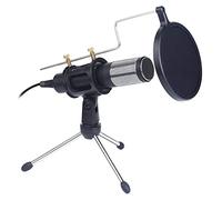 FHRKA Micrófono de Condensador Profesional Mejorado para computadora con Soporte para teléfono, PC, micrófono de Estudio USB para Karaoke