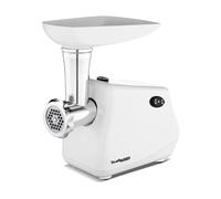 FHRKA Picadora de Carne eléctrica, máquina para Picar Carne doméstica y Hacer Embutidos, Cuchilla de Corte de Acero Inoxidable y 2 Placas de molienda.