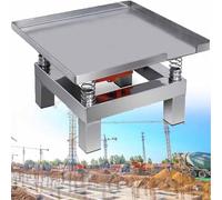FHRKA Plataforma vibratoria pequeña para hormigón, Mini Banco de Pruebas vibratorio de Acero Inoxidable para la Industria, experimentación y construcción. (35 * 35cm 110V)