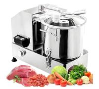 FHRKA Procesador de Alimentos Comercial, trituradora Multifuncional de Alimentos de 6L/9L/12L, picadora eléctrica de Verduras de 1800W/2000W. (6L)
