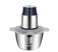 FHRKA Procesadores de Alimentos Trituradora de Alimentos Picador de Ajo Picadora Picadora de Carne Molinillo Mezclador de Alimentos Molinillo Eléctrico de Carne (Silver110v UK)