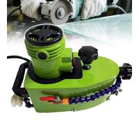 FHRKA Sushangmao 800w Máquina de Borde de Vidrio portátil eléctrica/Pequeña máquina de Borde de Vidrio Rectificadora de Borde de Vidrio Biselado Redonda Recta (Green)