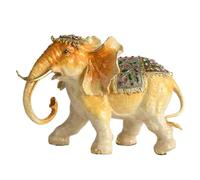 FHSLKXIM Elefante Creativo Pintado A Mano, Adornos para El Hogar, Sala De Estar, Artesanías, Decoraciones De Oficina De Estilo Chino, Escultura, Estatua De Cobre, Hogar, Hotel, Bar, A