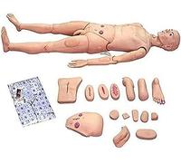 FHSLKXIM Maniquí De Entrenamiento De Rcp De Tamaño Real De 1,7 M para Atención Al Paciente, Modelo Anatómico Humano Masculino Y Femenino para Formación Médica De Enfermería.