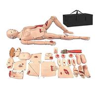 FHSLKXIM Maniquí Humano De Tamaño Real De 160 Cm, Simulador De Atención Al Paciente De Cuerpo Completo, Primeros Auxilios, Atención De Traumas, Modelo De Enseñanza para Formación De Enfermería.