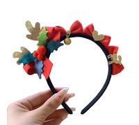 Fhsqwernm MerryChristmas - Diadema de felpa con lazo para el pelo, accesorios para el cabello, accesorios para fiestas