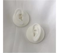 FHUILI Modelo de Oreja Artificial de Silicona Suave - Simulación Pieza del Cuerpo Humano Modelo de Oreja de Silicona - Modelo de Oreja de Silicona Suave - para acupuntura, escogida de oído,1pair