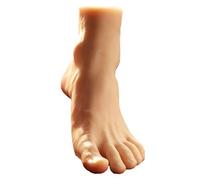 FHUILI Simulación Modelo de pies de pies Masculinos - Modelo de pies de Silicona Pie de Pierna de tamaño Natural - para Zapatos Calcetines Pantalla Accesorios de fotografía Art Sketch Nail,Leftfoot