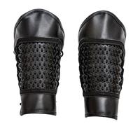 FHUILIJH Armadura Medieval Protectores de Brazo - Cosplay Escudo de Brazo de Equitación Armadura de Brazo - para Accesorios de Actuación Escénica,Negro,30cm