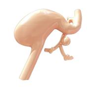 FHUILIJH Entrenador de Modelo de estómago Modelo de estómago de Resina Dura Modelo anatómico del estómago del Sistema digestivo para órganos de enseñanza médica,Flesh,10cm