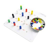 FHUILIJH Modelo de Abrazadera de Entrenamiento de simulación laparoscópica Modelo de Bola de Frijoles de Abrazadera de Columna Alta y Baja Colorida,Blanca,20cm