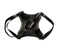 FHUILIJH Sostenedor de Espada de Hombro Medieval - Rana de Espada de Doble Espalda - para Disfraz de utilería de Halloween Vestir,Negro,20cm