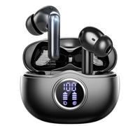 Fhumsh Auriculares inalámbricos, Bluetooth 5.3, estéreo de alta fidelidad, reproducción de 50 horas