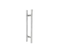 FHZ Tirador Doble Acero Inox Redondo 300 mm. Tirador Regulable para Puerta de Entrada. Calidad 316. Incluye Llave Allen y Tornillos para Ajustar a Diferentes Grosores de Puerta