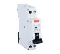 Fi, interruptor FI/LS 30 mA, diferencial 1P+N-C16 disyuntor con RCBO 16A corriente nominal protegido por RCD, 230V, tipo A, montaje en carril DIN, curva C