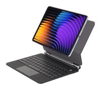 FIABANO Teclado magnético Bluetooth Magic Keyboard para Xiaomi Pad 8 | Xiaomi Pad 8 Pro | Xiaomi Poco Pad X1, soporte de teclado inalámbrico | Ratón TrackPad | Luz de fondo | Pantalla digital de