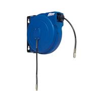 FIAC Carrete automático para Manguera 2252/1, Manguera de PU de 10 metros, Enrollador con Carcasa Giratoria a 180°, presión máxima 12 bar