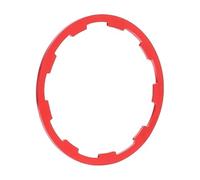 Fiakaon Cassettes y piñones Junta De Cassette De Bicicleta, Cuerpo De Buje Libre, Espaciadores De Rueda Libre, Arandela De Buje De Bicicleta, Anillo Base De Torre De Buje Speed Cassette(Red 1.85mm)